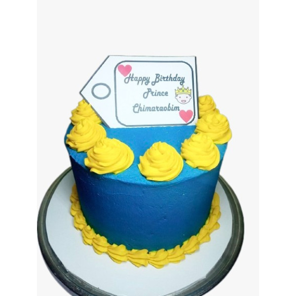 8-Inch Triple Layer Vanilla Birthday Cake